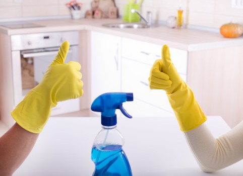 Clean and refreshed carpet fibers after deep steam cleaning