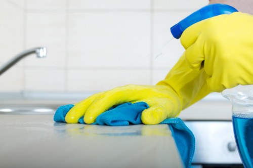 Preparing a couch for upholstery cleaning with vacuuming and spot testing