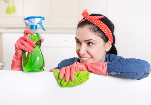 Protective mattress cover placed on a freshly cleaned bed
